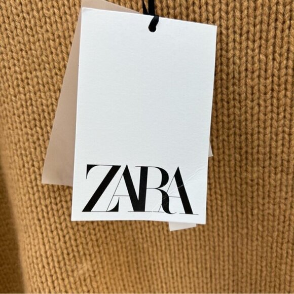 🩷 Zara - Women's Merino Wool Cut Outs Limited Edition Sweater - Brown. Size:XS-S - Picture 5 of 16